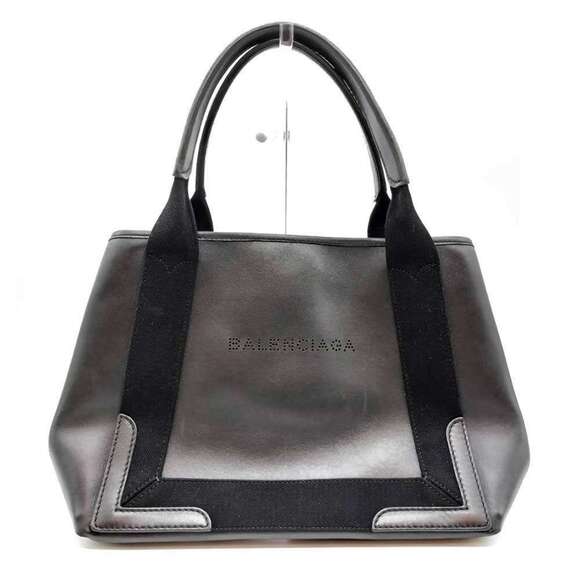 BALENCIAGA Black Leather Tote Bag - Picture 1 of 4